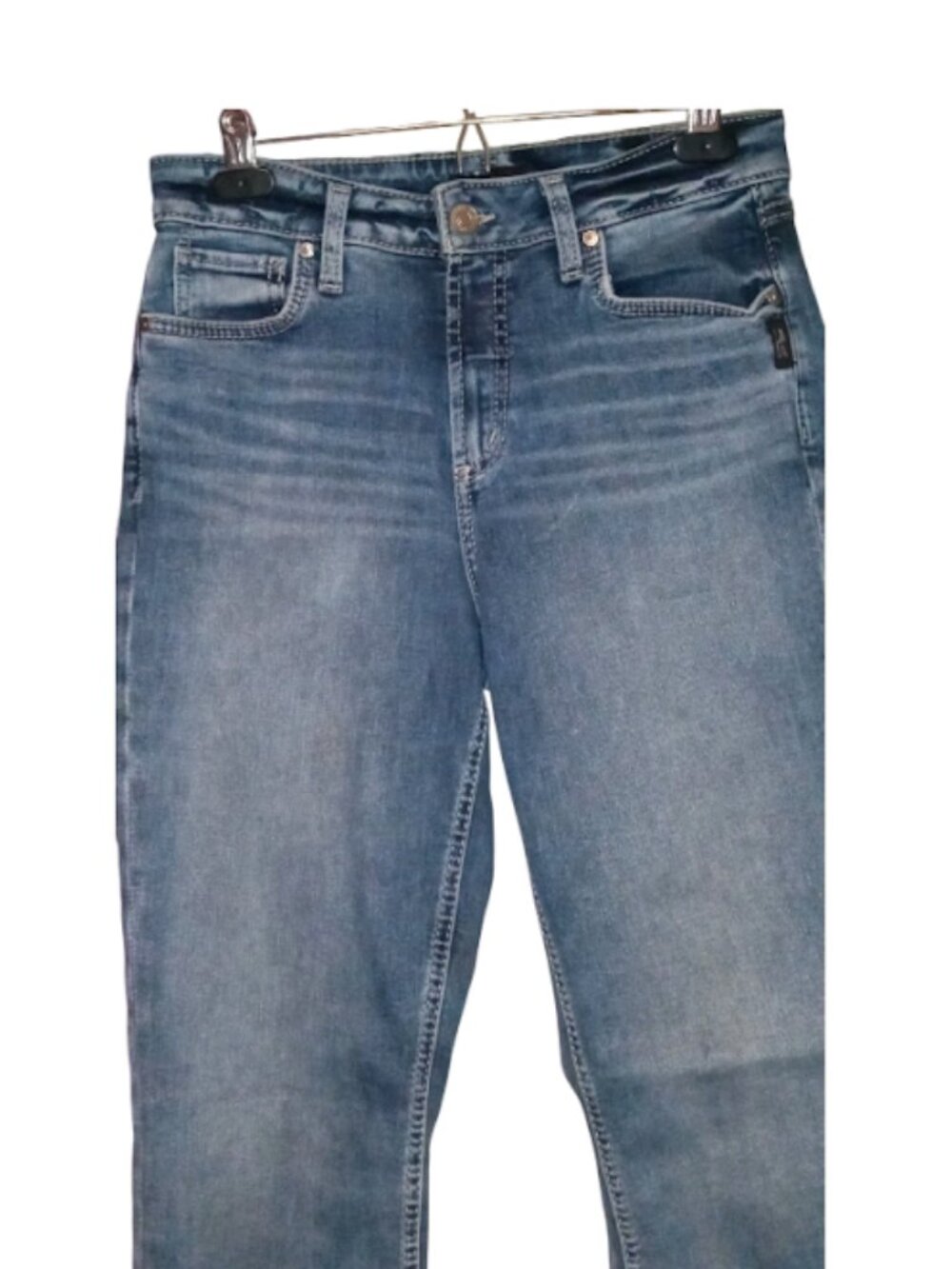 Silver Jeans Avery Capri Women’s 30 Blue Selvedge - Picture 6 of 13